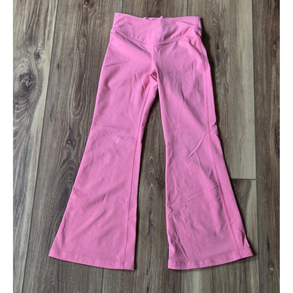 Old Navy Powerchill High-Rise Flare Go-Dry Pants Youth Size Small (6-7) Pink